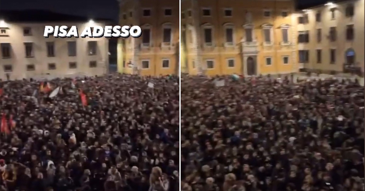 Pisa: oltre 5mila persone in piazza